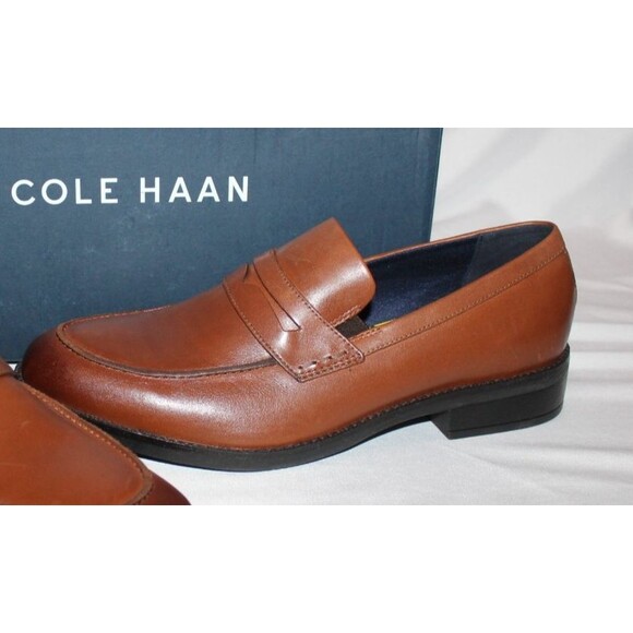 Cole Haan Men‎ Grand+ Dress Penny Loafer British Tan Size 9.5 D NIB $200 main image 6